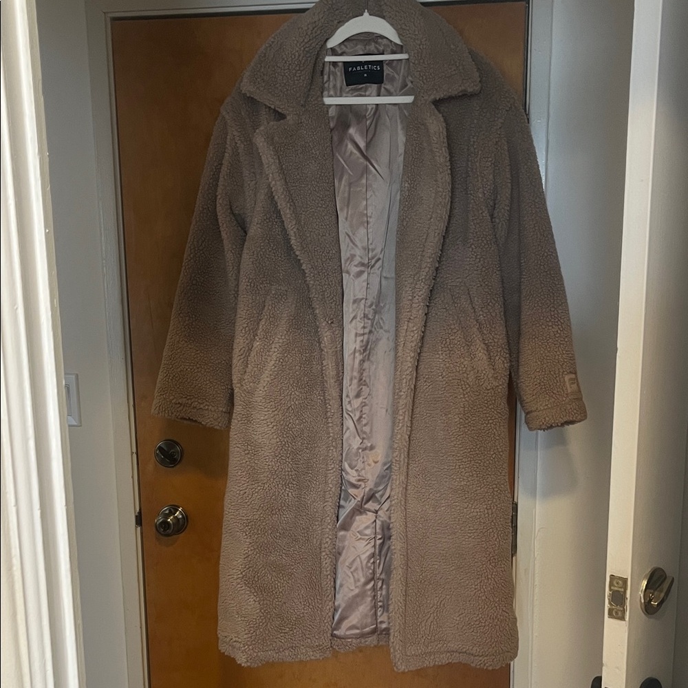 Fabletics Brown Teddy Jacket
Khloe Kardashian’s collection for Fabletics